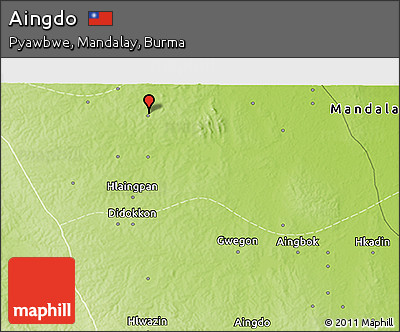 Physical 3D Map of Aingdo