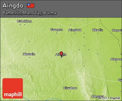 Physical 3D Map of Aingdo