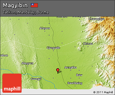 Physical 3D Map of Magyibin