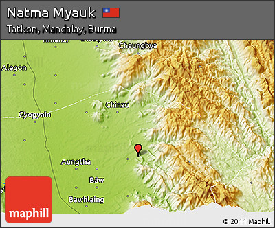 Physical 3D Map of Natma Myauk