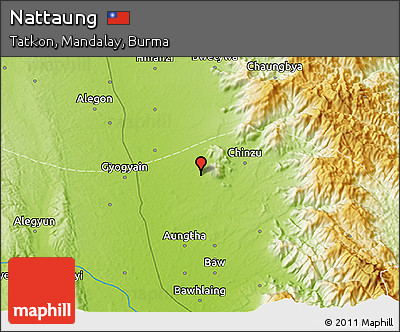 Physical 3D Map of Nattaung
