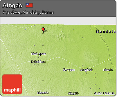 Physical 3D Map of Aingdo