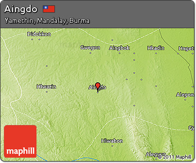 Physical 3D Map of Aingdo