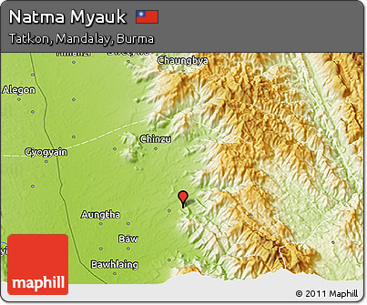 Physical 3D Map of Natma Myauk