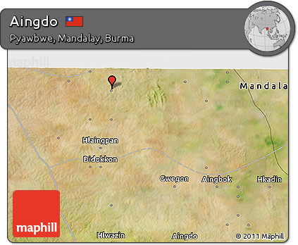 Satellite 3D Map of Aingdo