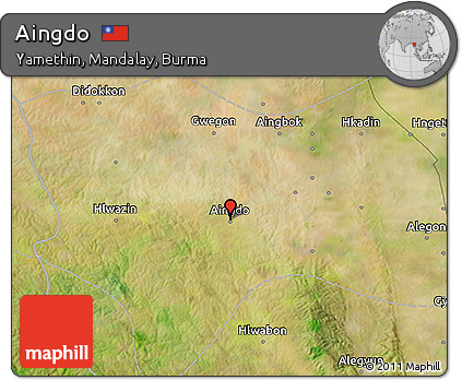Satellite 3D Map of Aingdo