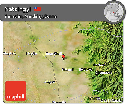 Satellite 3D Map of Natsingyi