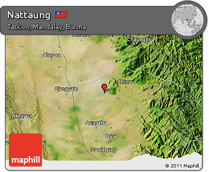 Satellite 3D Map of Nattaung
