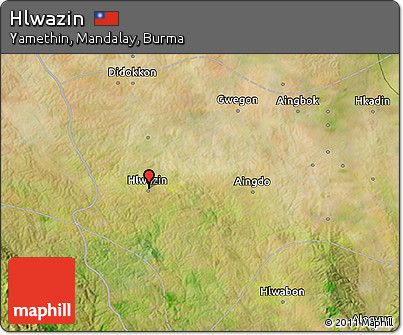 Satellite 3D Map of Hlwazin