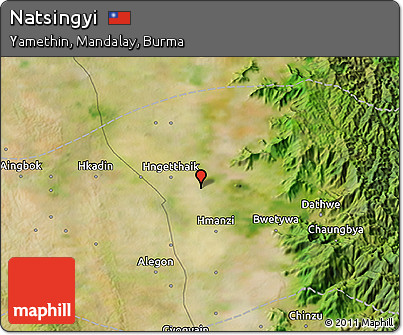 Satellite 3D Map of Natsingyi