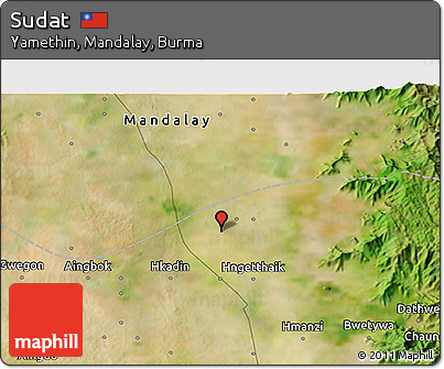 Satellite 3D Map of Sudat