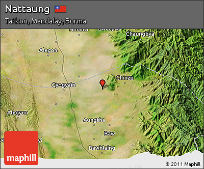 Satellite 3D Map of Nattaung