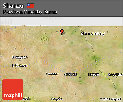 Satellite 3D Map of Shanzu