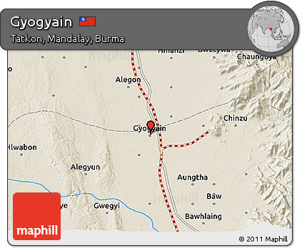 Shaded Relief 3D Map of Gyogyain
