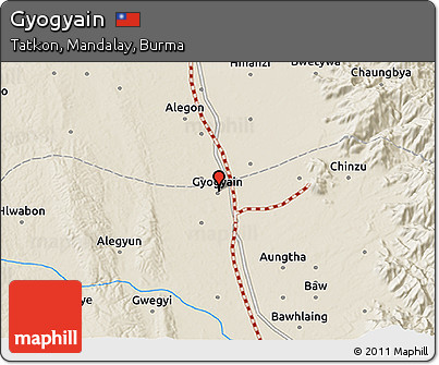 Shaded Relief 3D Map of Gyogyain