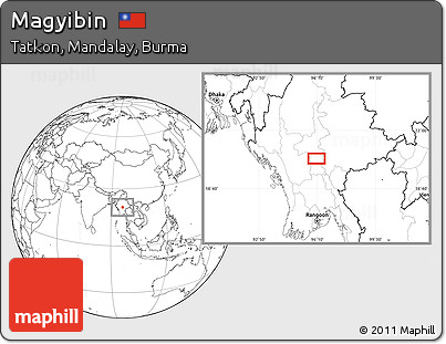 Blank Location Map of Magyibin