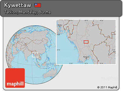 Gray Location Map of Kywettaw