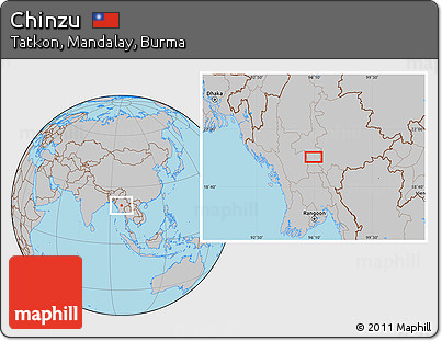 Gray Location Map of Chinzu