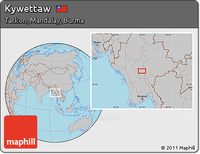 Gray Location Map of Kywettaw