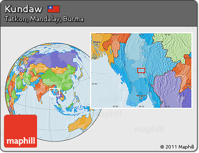 Political Location Map of Kundaw