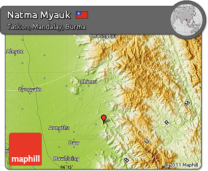 Physical Map of Natma Myauk