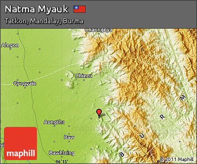 Physical Map of Natma Myauk