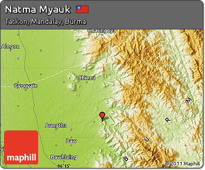 Physical Map of Natma Myauk