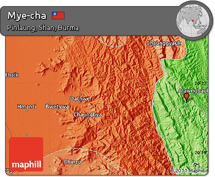 Political Map of Mye-cha