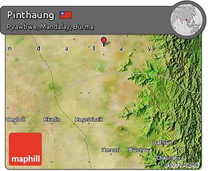 Satellite Map of Pinthaung