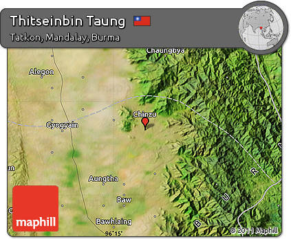 Satellite Map of Thitseinbin Taung