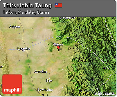 Satellite Map of Thitseinbin Taung