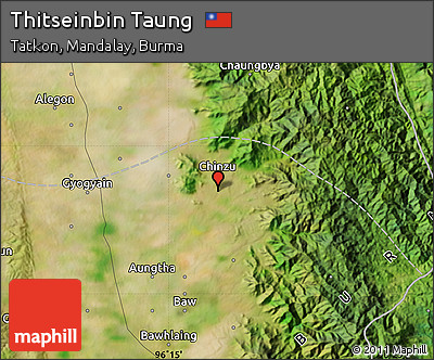 Satellite Map of Thitseinbin Taung