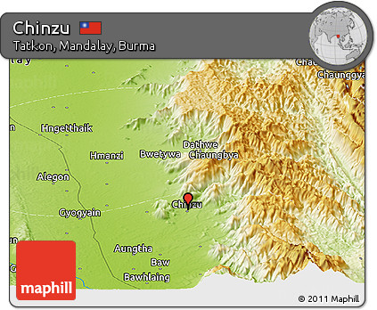 Physical Panoramic Map of Chinzu