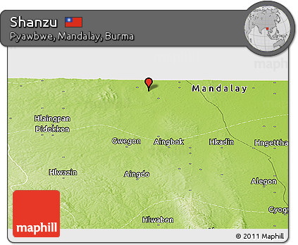 Physical Panoramic Map of Shanzu