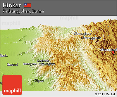 Physical Panoramic Map of Hinkar