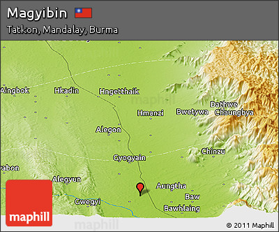 Physical Panoramic Map of Magyibin