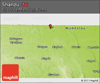 Physical Panoramic Map of Shanzu