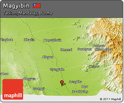 Physical Panoramic Map of Magyibin