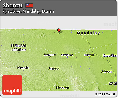 Physical Panoramic Map of Shanzu