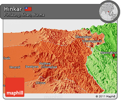 Political Panoramic Map of Hinkar