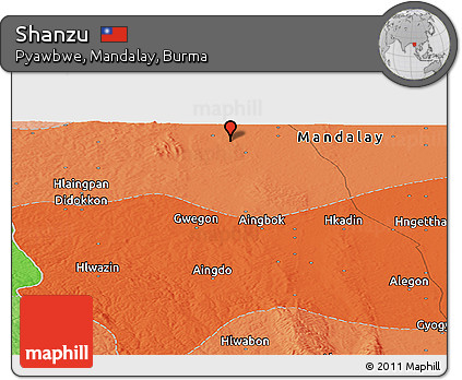 Political Panoramic Map of Shanzu