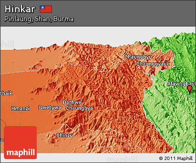 Political Panoramic Map of Hinkar