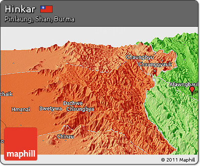 Political Panoramic Map of Hinkar