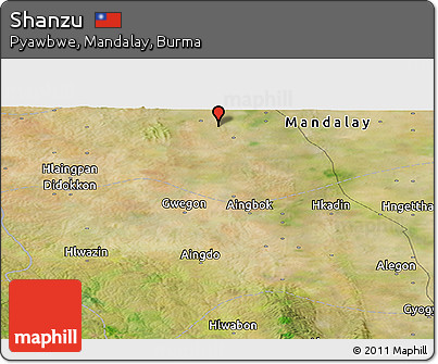 Satellite Panoramic Map of Shanzu