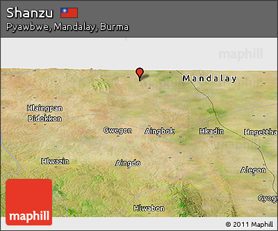 Satellite Panoramic Map of Shanzu