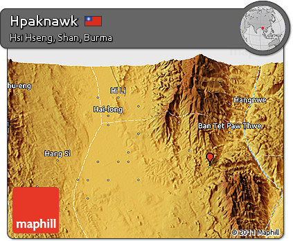 Physical 3D Map of Hpaknawk