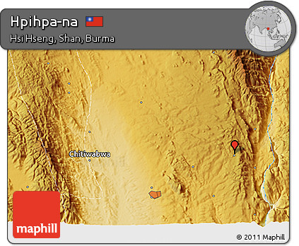 Physical 3D Map of Hpihpa-na