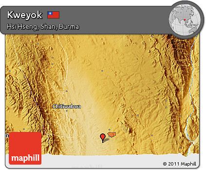 Physical 3D Map of Kweyok