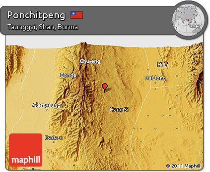 Physical 3D Map of Ponchitpeng
