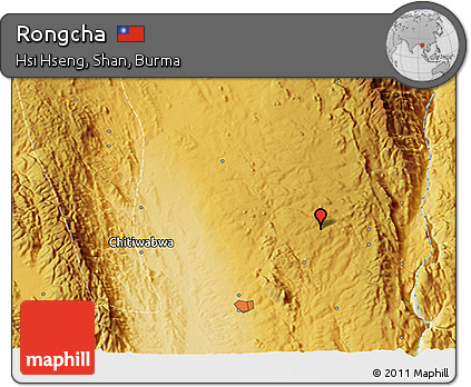 Physical 3D Map of Rongcha